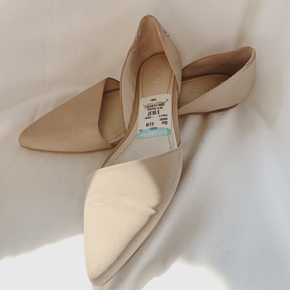 NWT CK Nude Flats